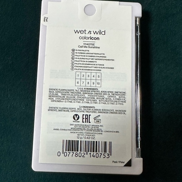 Wet n wild colour icon call me sunshine 10 colour eye shadow  palette  new - Picture 7 of 9